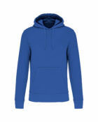 sweat capuche éco responsable homme indigo