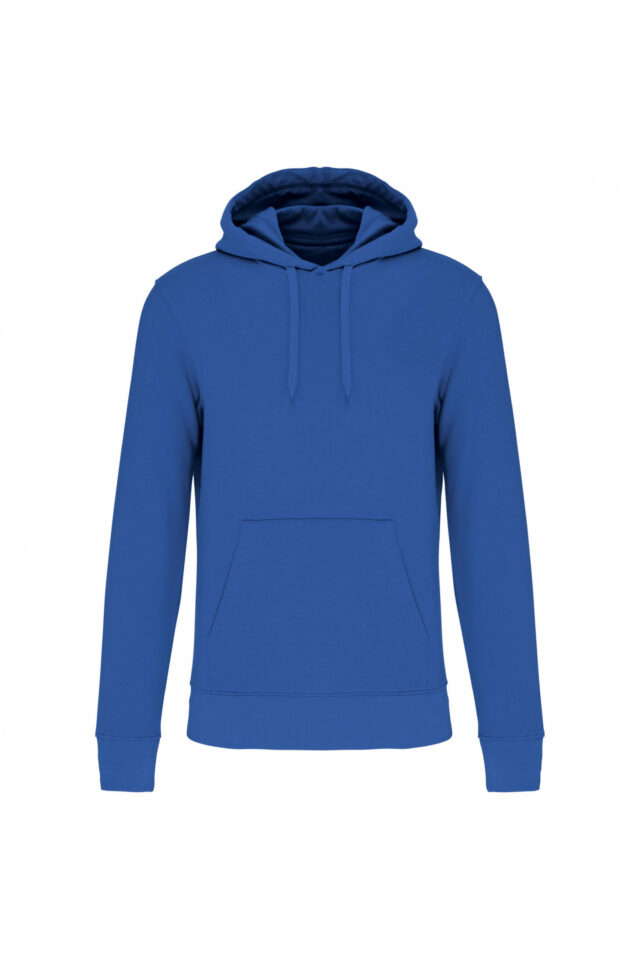 sweat capuche éco responsable homme indigo
