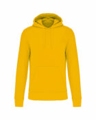 sweat capuche éco responsable homme jaune