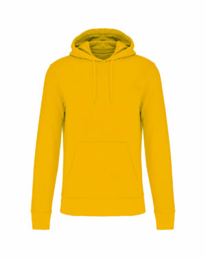 sweat capuche éco responsable homme jaune