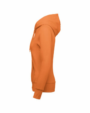 sweat éco responsable femme orange clair