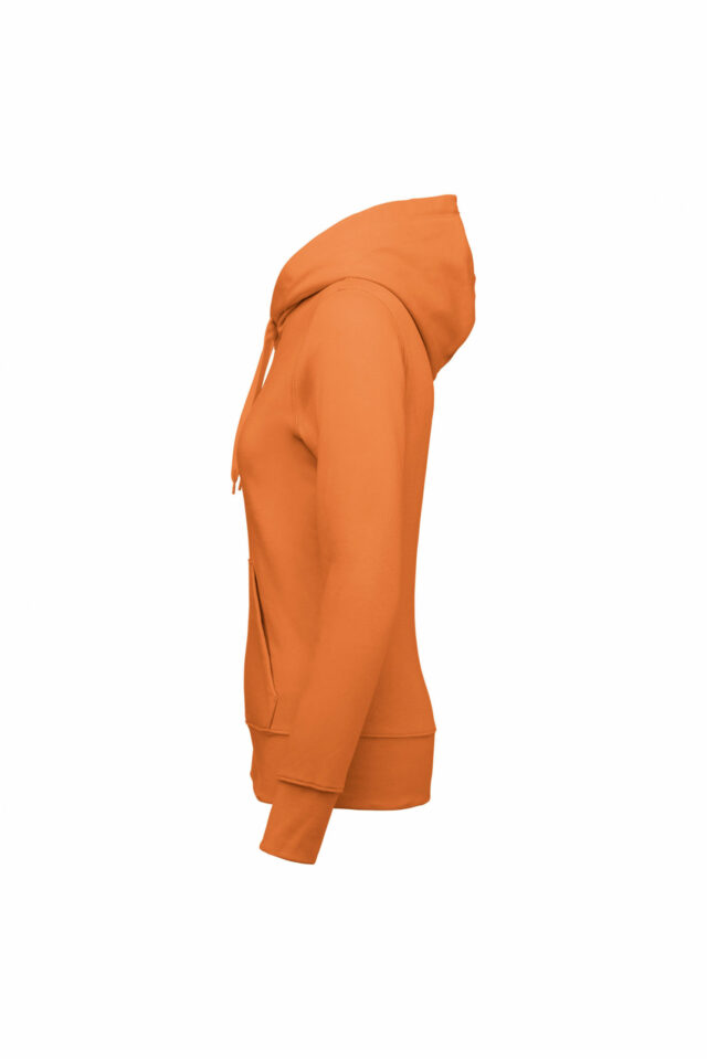 sweat éco responsable femme orange clair