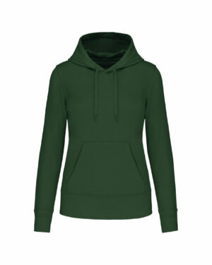 sweat éco responsable femme vert forêt