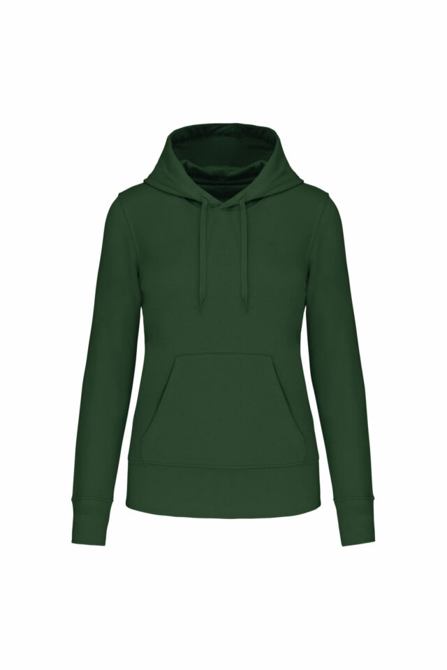 sweat éco responsable femme vert forêt