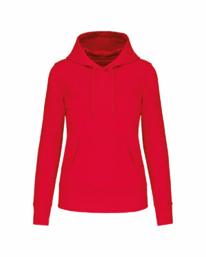 sweat éco responsable femme rouge