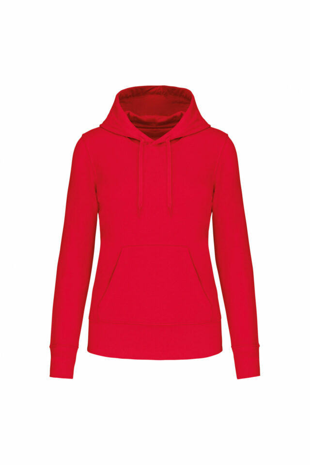 sweat éco responsable femme rouge