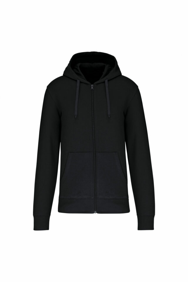 sweat éco responsable zippé homme noir