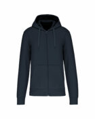 sweat éco responsable zippé homme bleu navy