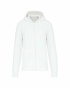 sweat éco responsable zippé homme blanc