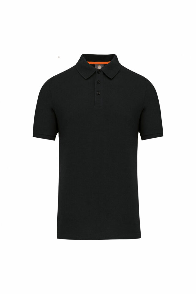 polo écoresponsable homme noir