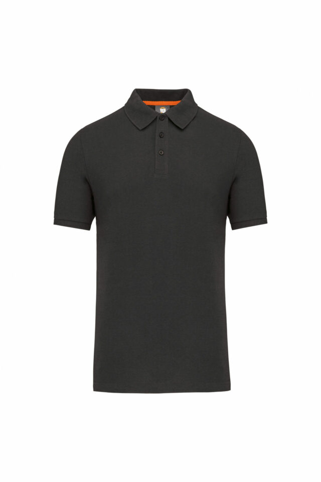 polo écoresponsable homme gris sombre