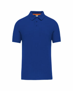 polo écoresponsable homme bleu roi