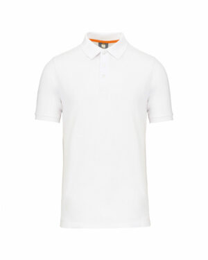polo écoresponsable homme blanc
