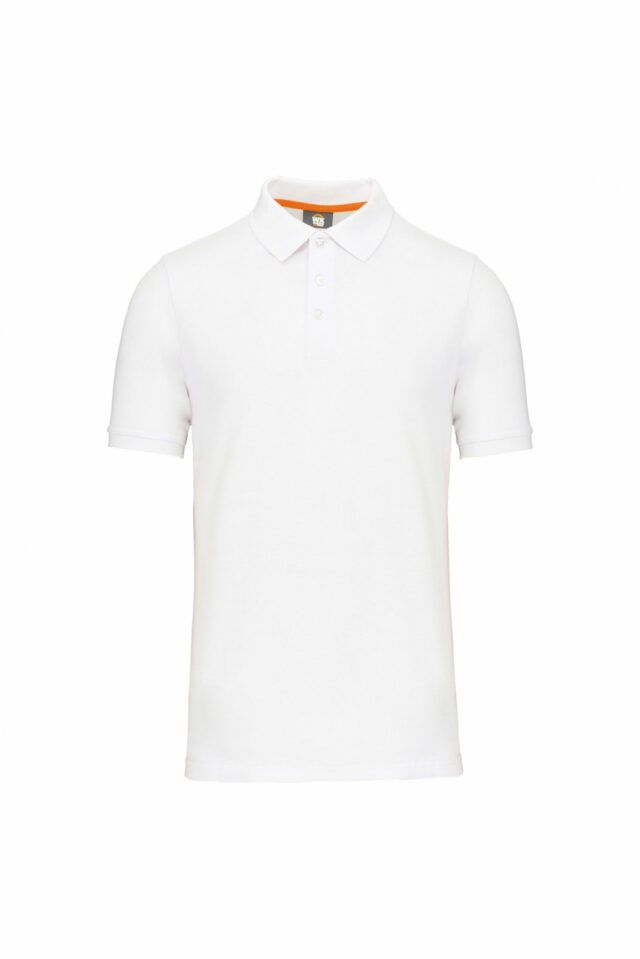 polo écoresponsable homme blanc