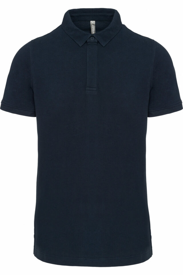 polo manches courtes homme bleu navy