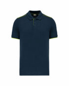 polo manches courtes homme jaune fluo