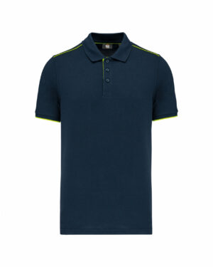 polo manches courtes homme jaune fluo