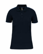 polo manches courtes femme bleu navy