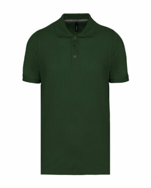 polo manches courtes homme vert forêt