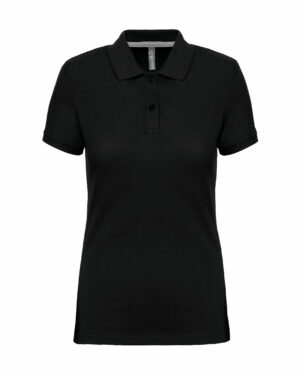 polo manches courtes femme noir