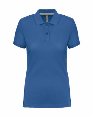 polo manches courtes femme, bleu roi