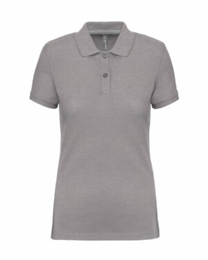 polo manches courtes femme gris oxford