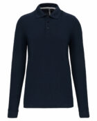 polo femme manche longue bleu navy
