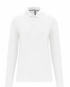 polo femme manche longue blanche