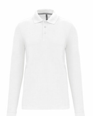 polo femme manche longue blanche