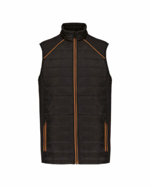 bodywarmer orange et noir
