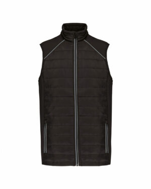 bodywarmer noir et argent