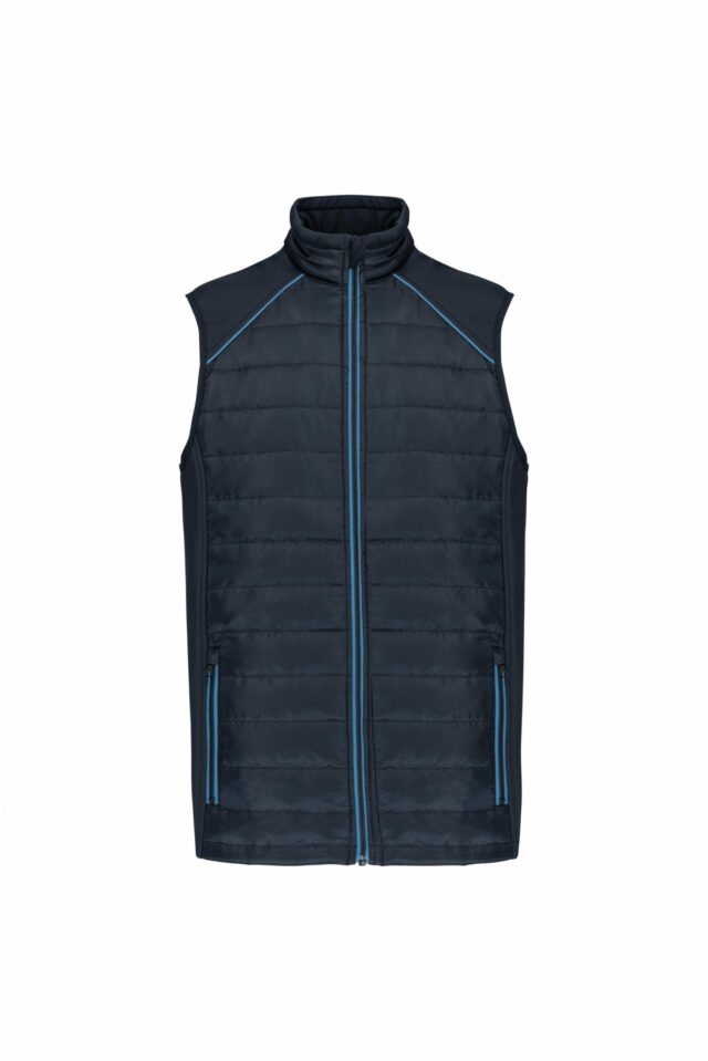 bodywarmer bleu ciel et navy