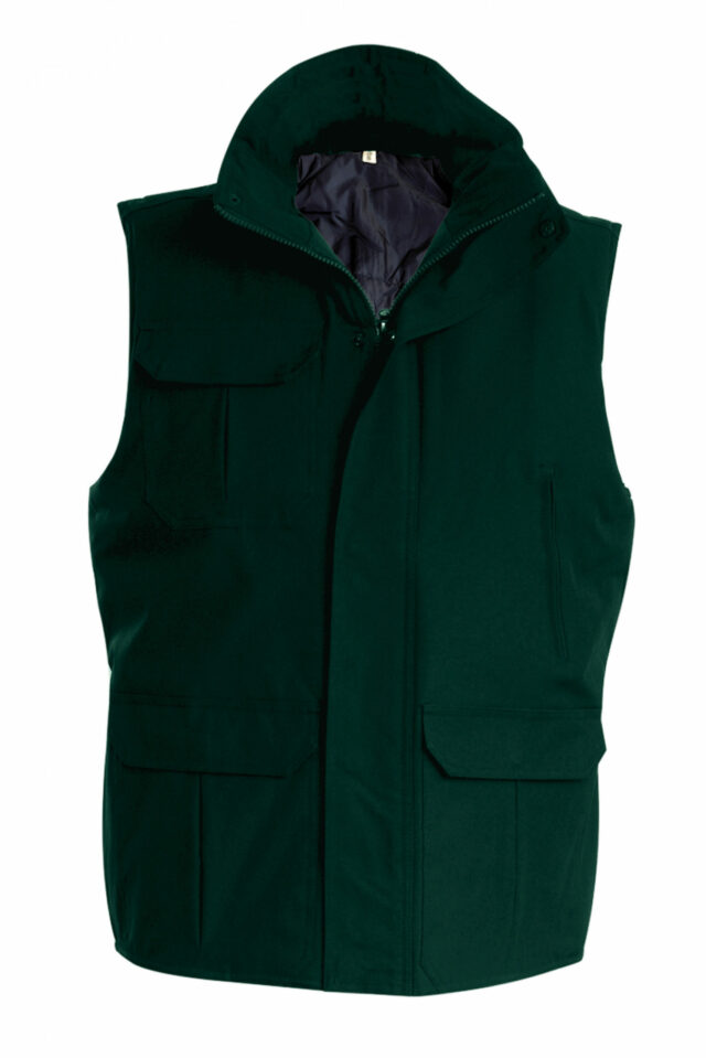 bodywarmer vert forêt