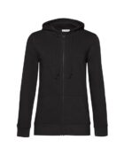 Hoodie zippé femme noir