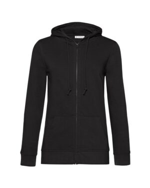 Hoodie zippé femme noir