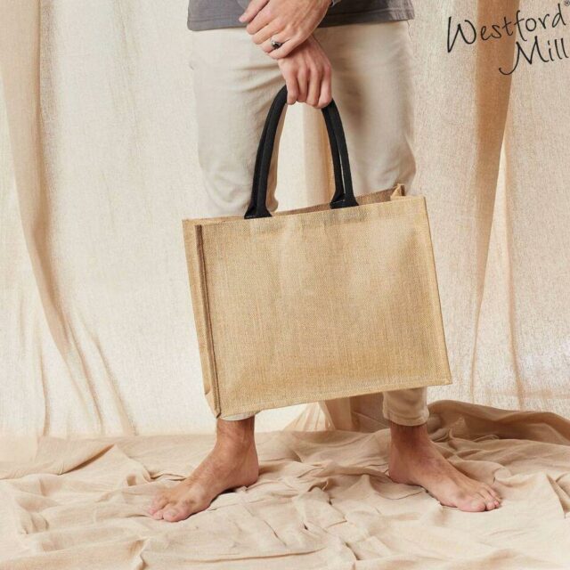 sac classique en jute à personnaliser