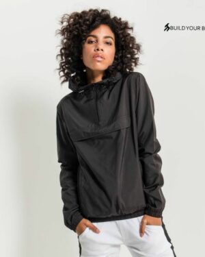 Veste imperméable 1/4 zippé femme à personnaliser